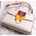 Gucci Ivory GucciTotem Medium Top Handle Bag