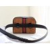 Gucci Small Ophidia Belt Bag In Brown Suede Leather