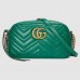 Gucci Green GG Marmont Small Camera Shoulder Bag