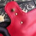 Gucci Red GG Marmont Mini Velvet Shoulder Bag