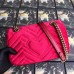 Gucci Red GG Marmont Mini Velvet Shoulder Bag