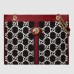 Gucci Rajah Large Tote Bag In Black/White GG Tweed