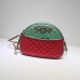 Gucci Green/Red Laminated Leather Mini Bag