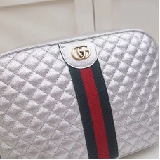 Gucci Sliver Quilted Leather Small Shoulder Bag