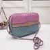 Gucci Pink/Blue Laminated Small Shoulder Bag