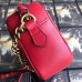 Gucci Red GG Marmont Small Camera Shoulder Bag