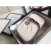 Gucci White GG Marmont Small Camera Shoulder Bag