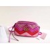 Gucci GG Marmont Small Metallic Matelasse Red Bag