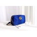 Gucci Blue GG Marmont Velvet Small Shoulder Bag