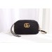 Gucci Black GG Marmont Velvet Small Shoulder Bag