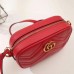 Gucci Red GG Marmont Matelasse Mini Bag