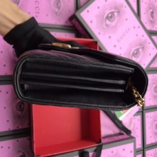 Gucci Black GG Marmont Matelasse Chain Mini Bag