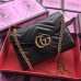 Gucci Black GG Marmont Matelasse Chain Mini Bag