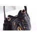 Gucci Black GG Marmont Bucket Bag