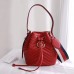 Gucci Red GG Marmont Bucket Bag