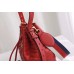 Gucci Red GG Marmont Bucket Bag