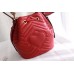 Gucci Red GG Marmont Bucket Bag