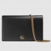 Gucci Black GG Marmont Leather Chain Mini Bag