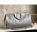 Louis Vuitton Keepall Bandouliere 50B Bag In Monogram Shadow Leather M46117 Louis Vuitton Keepall Bandouliere 50B Bag In Monogram Shadow Leather M46117