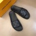 Louis Vuitton Waterfront Mules In Monogram Eclipse Canvas Louis Vuitton Waterfront Mules In Monogram Eclipse Canvas