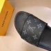 Louis Vuitton Waterfront Mules In Monogram Eclipse Canvas Louis Vuitton Waterfront Mules In Monogram Eclipse Canvas