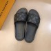 Louis Vuitton Waterfront Mules In Monogram Eclipse Canvas Louis Vuitton Waterfront Mules In Monogram Eclipse Canvas