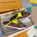 Louis Vuitton LV Trainer Mules In Brown Suede Leather Louis Vuitton LV Trainer Mules In Brown Suede Leather