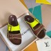 Louis Vuitton LV Trainer Mules In Brown Suede Leather Louis Vuitton LV Trainer Mules In Brown Suede Leather