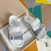 Louis Vuitton LV Trainer Mules In White Leather Louis Vuitton LV Trainer Mules In White Leather