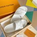 Louis Vuitton Waterfront Mules In White Monogram Rubber