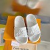 Louis Vuitton Waterfront Mules In White Monogram Rubber