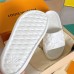 Louis Vuitton Waterfront Mules In White Monogram Rubber