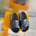 Louis Vuitton Waterfront Mules In Black Monogram Rubber Louis Vuitton Waterfront Mules In Black Monogram Rubber