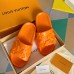 Louis Vuitton Waterfront Mules In Orange Monogram Rubber Louis Vuitton Waterfront Mules In Orange Monogram Rubber