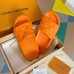 Louis Vuitton Waterfront Mules In Orange Monogram Rubber Louis Vuitton Waterfront Mules In Orange Monogram Rubber