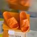 Louis Vuitton Waterfront Mules In Orange Monogram Rubber Louis Vuitton Waterfront Mules In Orange Monogram Rubber