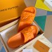 Louis Vuitton Waterfront Mules In Orange Monogram Rubber Louis Vuitton Waterfront Mules In Orange Monogram Rubber
