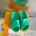 Louis Vuitton Waterfront Mules In Green Monogram Rubber Louis Vuitton Waterfront Mules In Green Monogram Rubber