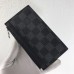 Louis Vuitton Coin Card Holder In Damier Graphite Canvas N64038