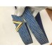 Louis Vuitton Essential V 30MM Belt In Epi Denim Leather M6076W Louis Vuitton Essential V 30MM Belt In Epi Denim Leather M6076W