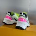 Louis Vuitton Women's Run 55 Sneakers In Yellow Materials Louis Vuitton Women's Run 55 Sneakers In Yellow Materials