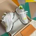 Louis Vuitton Women's Run 55 Sneakers In White Materials Louis Vuitton Women's Run 55 Sneakers In White Materials