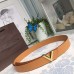 Louis Vuitton Essential V 30MM Belt VVN Leather M9025W Louis Vuitton Essential V 30MM Belt VVN Leather M9025W