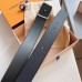 Louis Vuitton LV Frosted 40mm Reversible Belt M0459V Louis Vuitton LV Frosted 40mm Reversible Belt M0459V