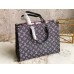 Louis Vuitton OnTheGo MM Bag In Black Monogram Canvas M46154
