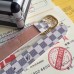 Louis Vuitton Mini 25MM Belt In Damier Azur Canvas M9782X Louis Vuitton Mini 25MM Belt In Damier Azur Canvas M9782X