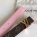 Louis Vuitton LV Initiales 30MM Reversible Belt In Monogram Canvas M9052U Louis Vuitton LV Initiales 30MM Reversible Belt In Monogram Canvas M9052U