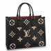Louis Vuitton OnTheGo MM Bag In Bicolor Empreinte Leather M45495 Louis Vuitton OnTheGo MM Bag In Bicolor Empreinte Leather M45495
