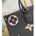 Louis Vuitton OnTheGo MM Bag In Bicolor Empreinte Leather M45495 Louis Vuitton OnTheGo MM Bag In Bicolor Empreinte Leather M45495