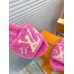 Louis Vuitton Paseo Flat Comfort Mules In Pink Shearling Louis Vuitton Paseo Flat Comfort Mules In Pink Shearling
